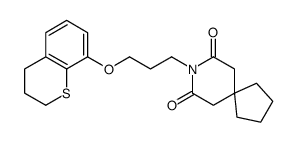 8-[3-(3,4-dihydro-2H-thiochromen-8-yloxy)propyl]-8-azaspiro[4.5]decane-7,9-dione Structure
