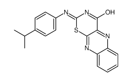 2-(4-propan-2-ylanilino)-[1,3]thiazino[5,6-b]quinoxalin-4-one结构式