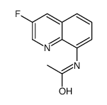N-(3-fluoroquinolin-8-yl)acetamide结构式
