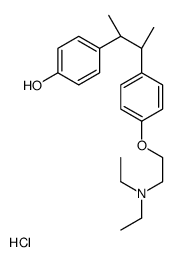4-[(2R,3R)-3-[4-[2-(diethylamino)ethoxy]phenyl]butan-2-yl]phenol,hydrochloride结构式