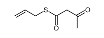 Acetoacetic acid, 1-thio-, S-allyl ester Structure
