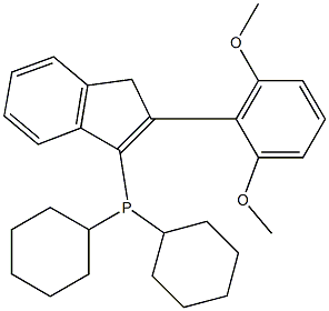 dicyclohexyl[2-(2,6-dimethoxyphenyl)-1H-inden-3-yl]Phosphine Structure