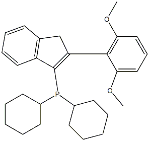 dicyclohexyl[2-(2,6-dimethoxyphenyl)-1H-inden-3-yl]Phosphine结构式