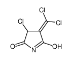 3-chloro-4-(dichloromethylidene)pyrrolidine-2,5-dione结构式
