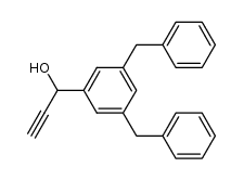 3,5-dibenzyl-1-(1-hydroxy-2-propynyl)benzene Structure
