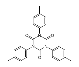 1,3,5-tris(4-methylphenyl)-1,3,5-triazinane-2,4,6-trione结构式