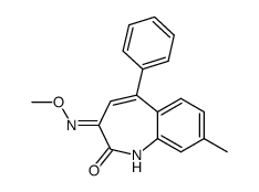 3-(METHOXYIMINO)-8-METHYL-5-PHENYL-1H-BENZO[B]AZEPIN-2(3H)-ONE Structure
