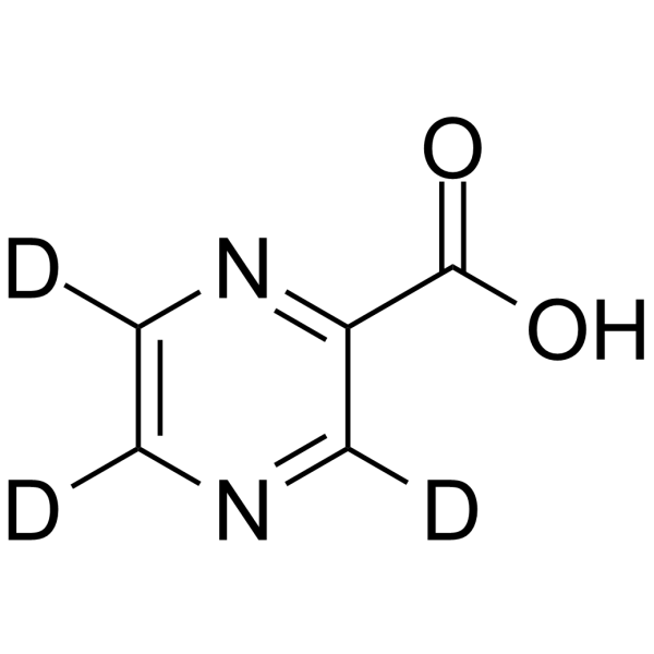 Pyrazinecarboxylic acid-d3图片