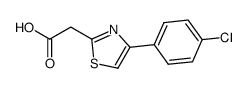 2-(4-(4-chlorophenyl)thiazol-2-yl)acetic acid结构式