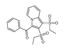 [1,2-bis(ethylsulfonyl)indolizin-3-yl]-phenylmethanone Structure