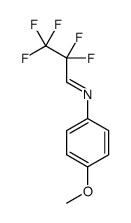 2,2,3,3,3-pentafluoro-N-(4-methoxyphenyl)propan-1-imine Structure