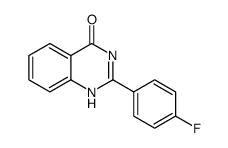 2-(4-fluorophenyl)-1H-quinazolin-4-one结构式