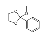 2-methoxy-2-phenyl-1,3-dioxolane结构式
