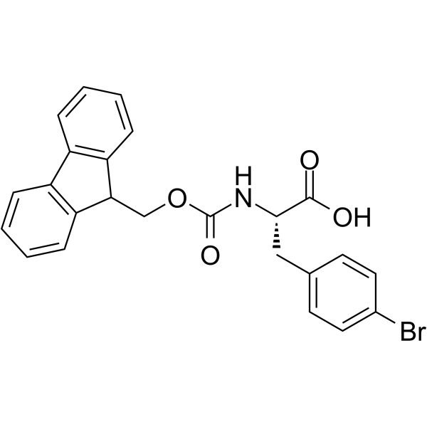 (S)-N-Fmoc-4-Bromophenylalanine structure