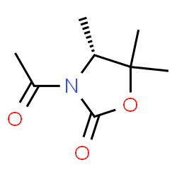 2-Oxazolidinone, 3-acetyl-4,5,5-trimethyl-, (R)- (9CI)结构式