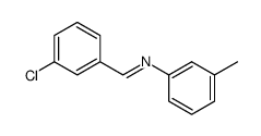 1-(3-chlorophenyl)-N-(m-tolyl)methanimine结构式