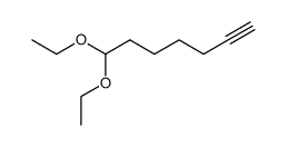 7,7-diethoxy-hept-1-yne结构式