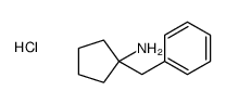 Cyclopentylamine, 1-benzyl-, hydrochloride结构式