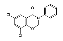 6,8-Dichloro-3-phenyl-2H-1,3-benzoxazin-4(3H)-one结构式