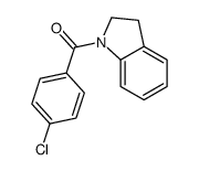 (4-chlorophenyl)-(2,3-dihydroindol-1-yl)methanone结构式