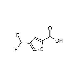 4-(Difluoromethyl)thiophene-2-carboxylic acid structure