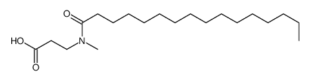 3-[hexadecanoyl(methyl)amino]propanoic acid结构式