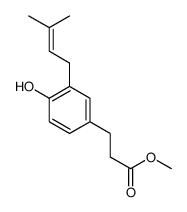 methyl 3-[4-hydroxy-3-(3-methylbut-2-enyl)phenyl]propanoate Structure