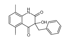 3-benzyl-3-hydroxy-5,8-dimethyl-1,2,3,4-tetrahydroquinoline-2,4-dione结构式