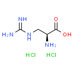 (S)-2-氨基-3-胍基丙酸二盐酸盐结构式