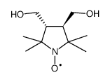 trans-3,4-Bis(hydroxymethyl)-2,2,5,5-tetramethylpyrrolidin-1-yloxyl structure