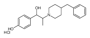 4-[2-(4-Benzyl-1-piperidinyl)-1-hydroxypropyl]phenol hydrochlorid e (1:1) Structure