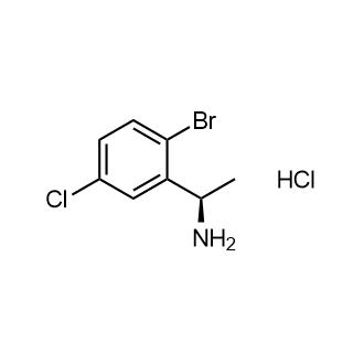 (R)-1-(2-溴-5-氯苯基)乙烷-1-胺盐酸盐结构式