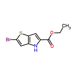 Ethyl 2-bromo-4H-thieno[3,2-b]pyrrole-5-carboxylate structure