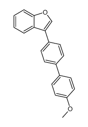 3-(4'-methoxy-biphenyl-4-yl)-benzofuran Structure