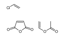 chloroethylene, furan-2,5-dione, vinyl acetate结构式