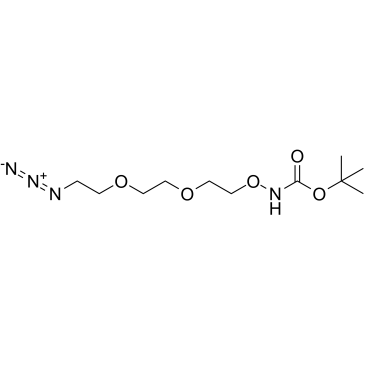 t-Boc-Aminooxy-PEG2-azide Structure