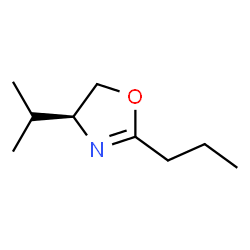 Oxazole, 4,5-dihydro-4-(1-methylethyl)-2-propyl-, (4S)- (9CI) Structure