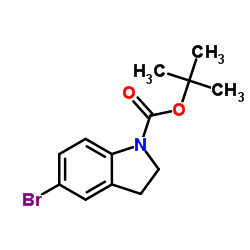 N-BOC-5-溴吲哚啉结构式