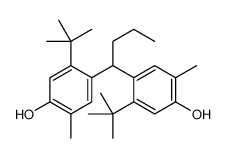 5-tert-butyl-4-[1-(2-tert-butyl-4-hydroxy-5-methylphenyl)butyl]-2-methylphenol Structure