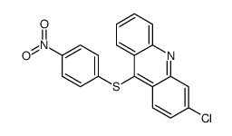 3-chloro-9-(4-nitrophenyl)sulfanylacridine结构式