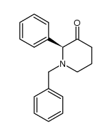 (2S)-1-benzyl-2-phenylpiperidin-3-one结构式