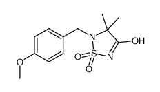 5-(4-METHOXY-BENZYL)-4,4-DIMETHYL-1,1-DIOXO-1L6-[1,2,5]THIADIAZOLIDIN-3-ONE structure