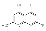 4-氯-5,7-二氟-2-甲基-喹啉结构式