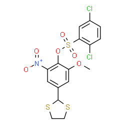 4-(1,3-Dithiolan-2-yl)-2-methoxy-6-nitrophenyl 2,5-dichlorobenzenesulfonate Structure
