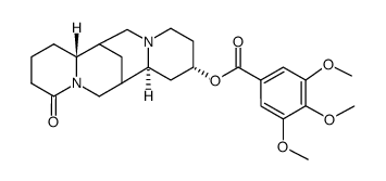 3,4,5-Trimethoxybenzoic acid [(2S,7aα,14aβ)-dodecahydro-11-oxo-7α,14α-methano-2H,6H-dipyrido[1,2-a:1',2'-e][1,5]diazocin-2β-yl] ester结构式
