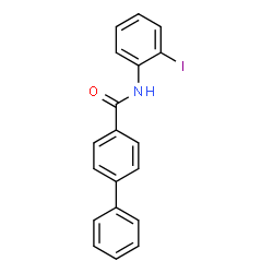 N-(2-Iodophenyl)-4-biphenylcarboxamide structure