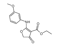 ethyl 2-[(3-methoxyphenyl)amino]-4-oxo-4,5-dihydrofuran-3-carboxylate Structure