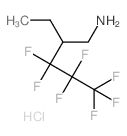 1-Pentanamine,2-ethyl-3,3,4,4,5,5,5-heptafluoro-, hydrochloride (1:1) Structure