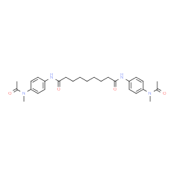 N,N'-Bis{4-[acetyl(methyl)amino]phenyl}nonanediamide结构式