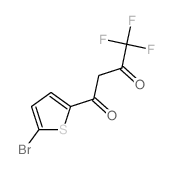 1-(5-bromothiophen-2-yl)-4,4,4-trifluoro-butane-1,3-dione结构式